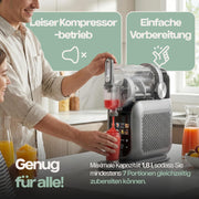 View 4Swiss Eismaschine Selbstkühlend Eis Maschine Speiseeisbereiter Speiseeismaschine mit Kompressor Icecream für Milchshake Slush Slushie Granita Ice image 5