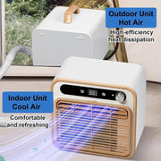 View Tragbare Mini-Klimaanlage, Split-Kühlsystem, 5000 BTU, leise Kühlung, keine Fensterabdichtung erforderlich, Touch-Bedienung & Fernbedienung, Timer- image 3
