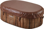 View Arebos Whirlpool | Aufblasbar | In- & Outdoor | 190x120 cm oval | 2 Personen | 90 Massagedüsen | mit Heizung | 550 Liter | Inkl. Abdeckung | Bubble image 4