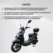 View Swoop Elegante E-Scooter Elektroroller Schwarz 1000W image 4