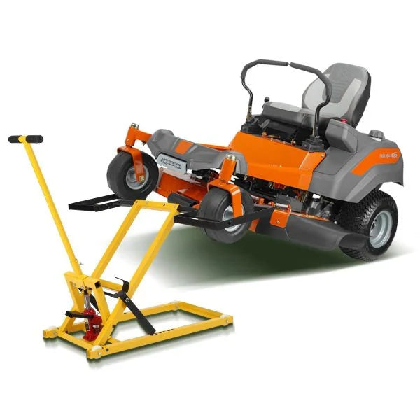 Lawn Mower Lift with Hydraulic Jack, 26 Inches Lawn Mower Lift, Welded Solid Steel Construction, Weight Capacity 500 LBS, for Riding Lawn Mowers
