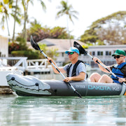 View 2025 Intex Dakota K2 Kayak inflable de vinilo para 2 personas, con remos y bomba – Caja abierta image 4
