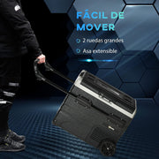 View Outsunny Nevera Compresor Portátil 60L Nevera Portátil Eléctrica para Coche Congelador CC 12V/24V hasta -20°C con Pantalla LED Táctil Asa Retráctil image 6