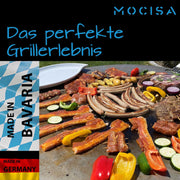 View Universal BBQ Grillplatte 100 cm | Feuerplatte | Fassgrill | Kugelgrill | 100 cm Stahl blank Stärke 6mm | Made in Bavaria | Plancha | Feuerring | image 2