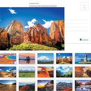 View Stunning 4x6in American National Parks Postcards 15pk. Premium Set of 15 Post Cards of Beautiful Scenic Images for Friends and Family Who Love Hiking Nature and Outdoors or Frame Them as Wall Art! image 1