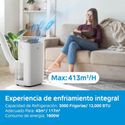 View MIDEA Pingüino Aire Acondicionado Portátil 3 en 1 | 3000 Frigorías / 12000 BTU | Air conditioner Silencioso 43m2 - Deshumidificador Ventilador image 3