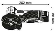 View Professional 12V System Akku Winkelschleifer GWS 12V-76 (inkl. 2x 3.0Ah Akku, Schnellladegerät GAL 1230 CV, 1x Carbide Multi Wheel, 2x Trennscheibe image 2