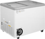 View GastroHero Eiscreme Gefriertruhe 284 Liter Tiefkühltruhe LED Beleuchtung Schiebeglasdeckel Rollen Gefrierschrank Gewerbe Eis Truhe Verkauf –18 °C image 4