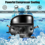 View 48LBS/24H Stainless Steel Countertop Ice Maker Machine with Self-Clean Function LCD Display Ice Scoop Basket image 5