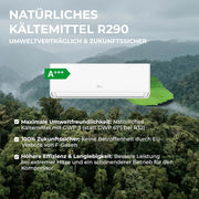 View Kältebringer A+++ R290 Split Klimaanlage 12000 BTU (3,7 kW) - mit Heizfunktion, WiFi & App, bis 60m², sehr leise, 5m Kupferleitung, Kältemittel R290, image 2