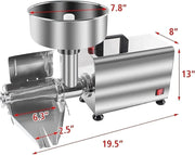 View Prensa eléctrica de tomates y colador, procesador de alimentos comercial de acero inoxidable para salsa y jugo, 220 V image 2