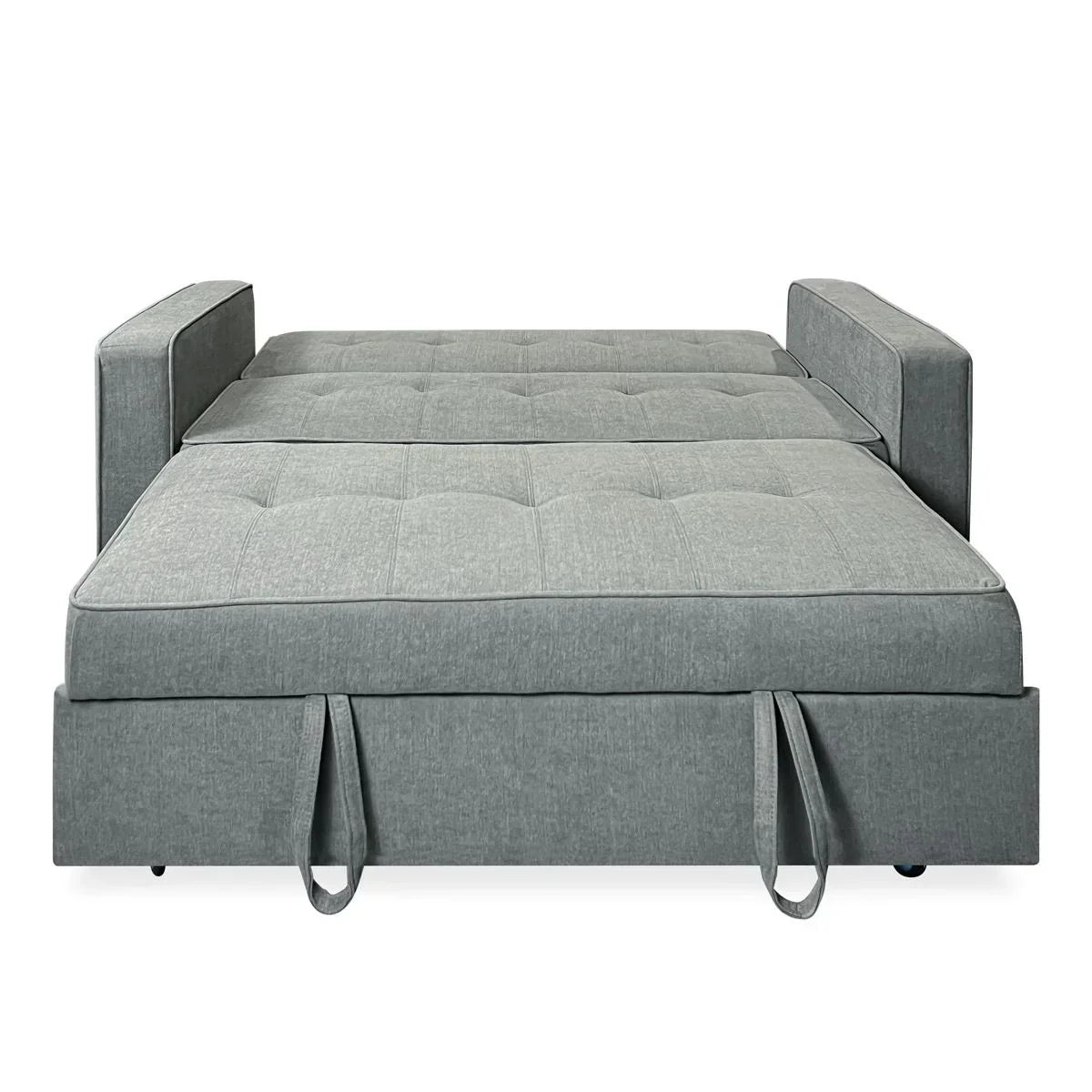 Sofá Cama De 2 Plazas Modelo Vienna Con Reposabrazos, Gris, Diseño Moderno, Práctico Y Funcional