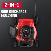View 21" 2-in-1 Push Lawn Mower, 125cc Engine, Adjustable Cutting Height, Lightweight, Easy Assembly image 2
