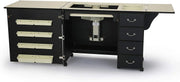 View Sewing Cabinet for Sturdy Sewing, Cutting, Quilting, and Crafting with Storage and Airlift, Black Finish image 4