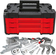 View 262-Piece Mechanic Tool Set, Master Socket Set with 3-Drawer VERSASTACK Tool Box, SAE/Metric Set (CMMT45309) image 1