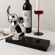 View Elephant Resin Wine Bottle Holder Decorative Tabletop Wine Rack for Home Bar image 5