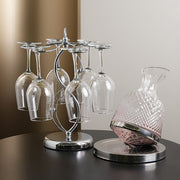 View Freestanding Metal Wine Glass Holder Rack for Stemware Storage and Countertop Display image 5