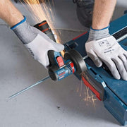 View Professional 12V System Akku Winkelschleifer GWS 12V-76 (inkl. 2x 3.0Ah Akku, Schnellladegerät GAL 1230 CV, 1x Carbide Multi Wheel, 2x Trennscheibe image 3