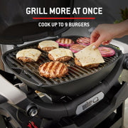 View Weber Q 1200N Gasgrill mit Seitentischen/leichter Grill für Camping, Terrassen & Balkone mit Hochleistungsbrenner, porzellanemaillierten Gussrosten & image 6