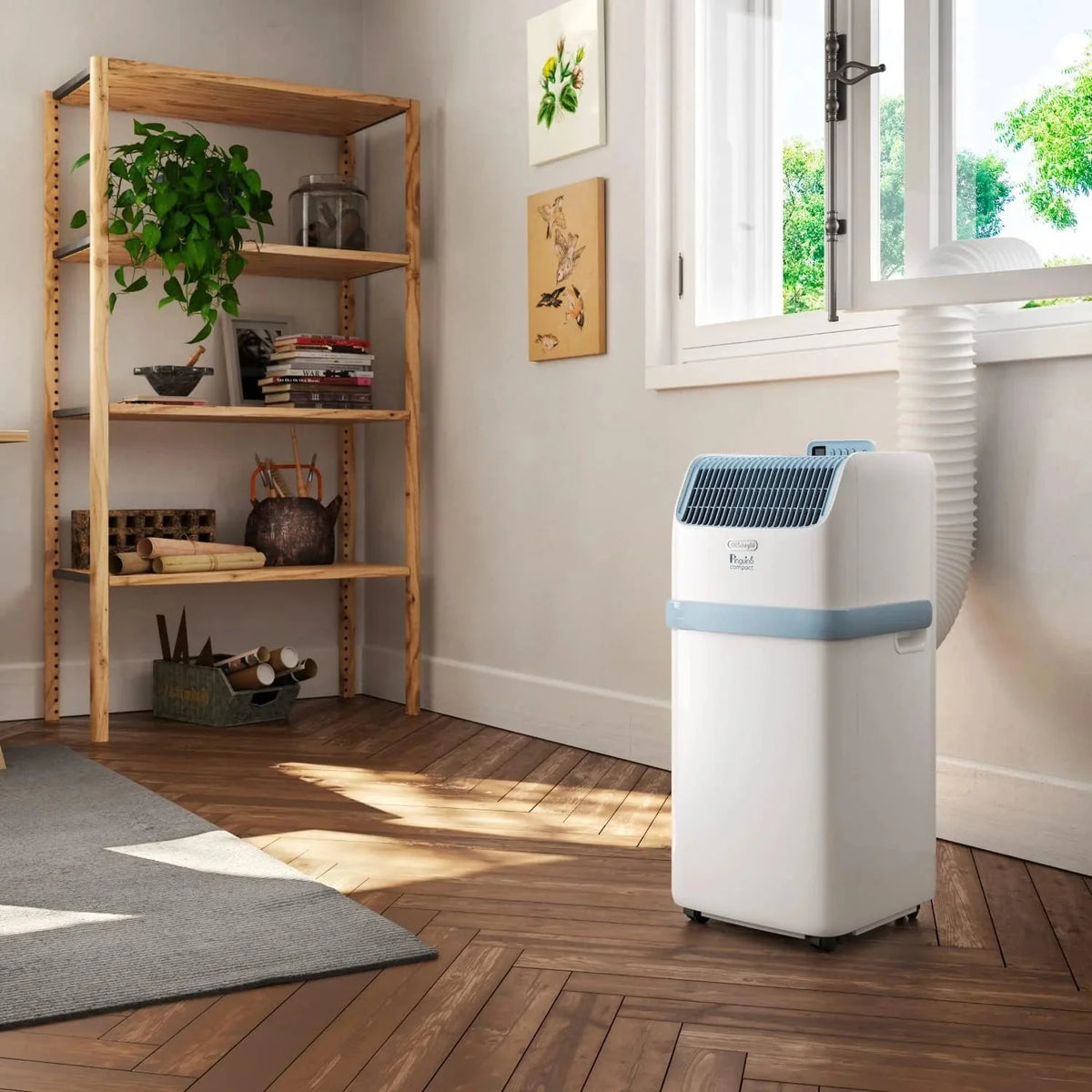 Pinguino Compact PAC ES72 YOUNG Aire Acondicionado Portátil 8.300 BTU/h, 2,1 kW, hasta 60m³, Función Deshumidificador y Ventilación, Temporizador 24