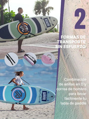 View Niphean Tabla Paddle Surf Hinchable, Tabla de Paddle Surf 305 cm con Aletas de Equilibrio para Principiantes y Accesorios Resistentes, Sup Board para image 5