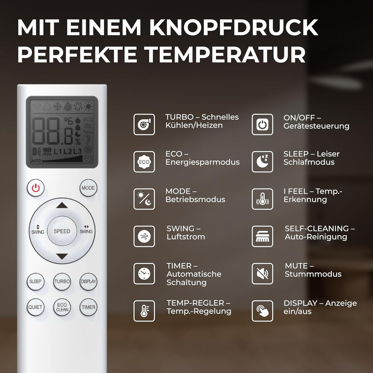 Kältebringer A+++ R290 Split Klimaanlage 12000 BTU (3,7 kW) - mit Heizfunktion, WiFi & App, bis 60m², sehr leise, 5m Kupferleitung, Kältemittel R290,