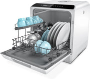 View Hermitlux Mini Geschirrspüler, Spülmaschine für 4 Bestecksätze, 5 Liter Wassertank, 6 Programme Mini Tischgeschirrspüler, Perfekt für Wohnungen, image 2
