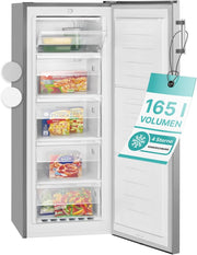 View Bomann großer Gefrierschrank freistehend | 165 Liter Nutzinhalt für Lebensmittel | 5 Schubladen | Freezer Eisschrank Froster | wechselbarer image 1