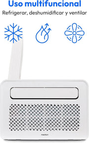 View MEDION Smart Split Aire Acondicionado Caravana P502 (5000 BTU, 3 en 1, Refrigeración, Deshumidificación, Ventilador, hasta 12 m², ideal para caravanas image 6