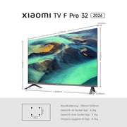 View Xiaomi TV F Pro 32, 32 Zoll (81 cm), QLED, Smart TV, Fire OS7, Triple Tuner DVB-C/S/S2/T/T2,Dolby Audio , DTS Virtual:X, DTS-HD, Sprachsteuerung mit image 2