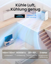 View Newentor mobile Klimaanlage 14000 BTU, Klimaanlage mobil mit Abluftschlauch für Räume bis 50m2, kühlen/entfeuchten/ventilieren mit Fernbedienung image 4