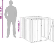 View vidaXL Gartenlagerbox Schwarz 101,5 x 107 x 100 cm Stahl, Stylischer, rechteckiger Tisch für jeden Essbereich, pflegeleicht, Elegantes Design, image 4
