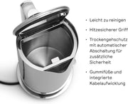 View Aarke Wasserkocher aus Edelstahl mit mehreren Temperatureinstellungen, 360° drehbarem Sockel, leisem Kochvorgang und tropffreiem Ausgießer, image 5