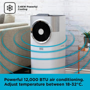 View Aire Acondicionado Móvil 3 en 1 Black+Decker BXAC40008GB 12000 BTU Blanco image 4