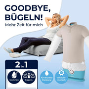 View CLEANmaxx automatischer Hemdenbügler inklusive Hosenaufsatz | Bügler für Hemden, Blusen & Hosen, schonender als Wäschetrockner und Bügeleisen | image 2