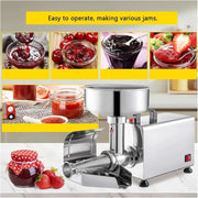 View Prensa eléctrica de tomates y colador, procesador de alimentos comercial de acero inoxidable para salsa y jugo, 220 V image 4