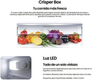 View INFINITON Frigorifico Dos Puertas FG-A145B, 200 Litros, 143 cm de Altura, Defrost, LED Interior, E, Diseño con Tirador Integrado, Ancho 55 cm, image 6