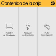 View HP 15-fd0163ns- Ordenador portátil de 15.6" Full HD (Intel Core i5-1334U, 16GB RAM, 512GB SSD, Intel Iris Xe Graphics, Windows 11) Silver - Teclado image 6