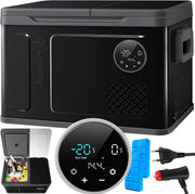 View KESSER Kompressor Kühlbox 2in1 Doppelzone Kühl & Gefrierfach elektrische Gefrierbox mit 2x Kühlakkus & LED-Touch-Bedienung | Kühlschrank Kühlung bis - image 4