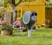 View 66' x 1/2" Automatic Retractable Garden Hose Reel on Metal Spike, 66' Outside Garden Hose Length, with 360掳 Rotation to Reach All Areas of Your Yard image 2