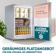 View Stillstern Mini Gefrierschrank (42L) -18°C, Eiswürfelschale, Schloss, Türanschlag wechselbar, 4-Sterne Tiefkühlschrank für Camping/Büro Gefriertruhe image 3
