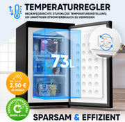 View Stillstern Gefrierschrank C (73L) 4-Sterne-Gefrierfach -18°C ger. Energiever. Mini Freezer mit 3 Fächer, stufenlos reg. Temp., kleine Tiefkühltruhe, image 6
