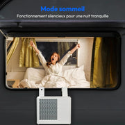 View MEDION Smart Climatiseur Split P502 (5000 BTU, 3-en-1, Refroidir, Déshumidification, Ventilation, pour caravane, camping-car, kit de joint de fenêtre, image 4