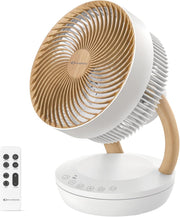 View MYCARBON Ventilator sehr leise DC Motor 20dB 1850m³/h Luftmenge 8 Stufe ECO Modi Tischventilator 3D Luftumwälzer für 30m² Schlafzimmer Turbo image 1