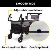 View Jeep Wrangler Deluxe 4 Seater Stroller Wagon by Delta Children image 4