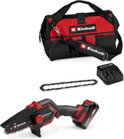 View Einhell Akku-Astkettensäge GE-PS 18/15 Li Bag Kit Power X-Change (18 V, Brushless, 12,5 cm Schnittlänge, inkl. 2,5 Ah Akku, Ladegerät, Ersatzkette, image 1