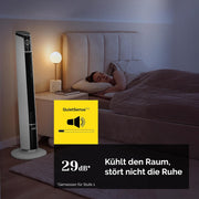View Yoer 29dB Leiser Turmventilator, Ionisator, 10 m Reichweite, Neigungswinkeleinstellung, 12 Geschwindigstufen, 4 Modi, 12 Std. Timer, 90° Oszillation, image 2