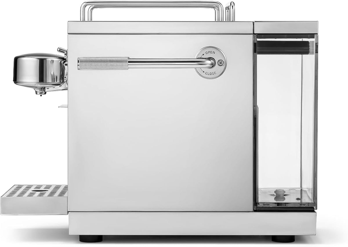 Die Original 2 Kaffeemaschine, Nespresso kompatible Kapselmaschine, Espressomaschine aus Edelstahl, skandinavisches Design, langlebige, reparierbare
