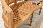 View riess-ambiente.de Massive Gartenbank XXL Empire Teak 150cm Natur Teakholz image 3