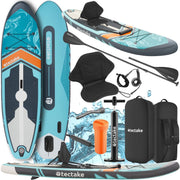 View tectake Tabla de Paddle Surf Hinchable, Incluye Remo 2 en 1, Asiento de Kayak, Bomba de Aire, Mochila de Transporte, Stand Up Paddle, Accesorios image 1